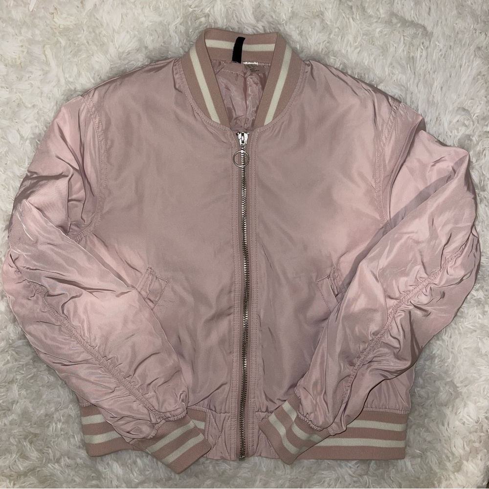 H&M Divided Women's Varsity Bomber Jacket SIZE 12‼️
